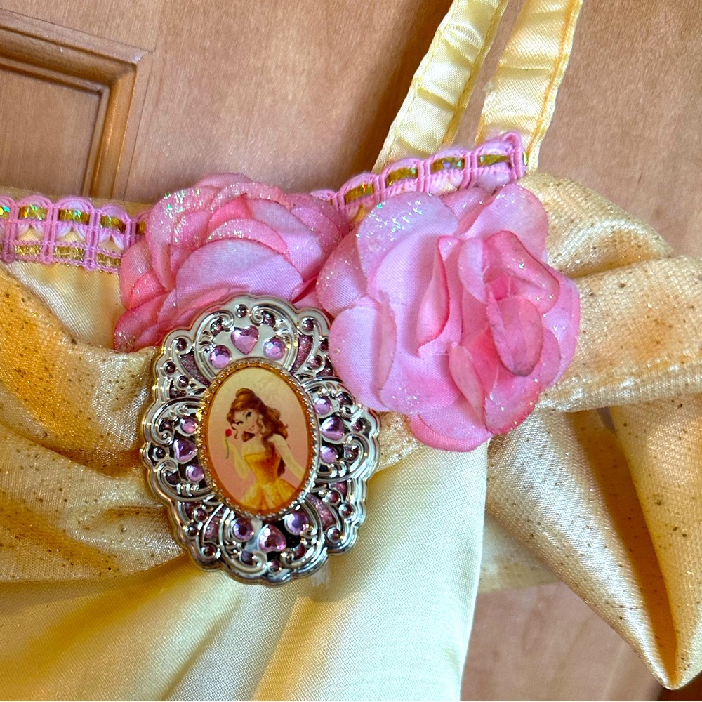 🏰 Official Disney Belle Beauty and the Beast dress girls size small - Picture 4 of 7